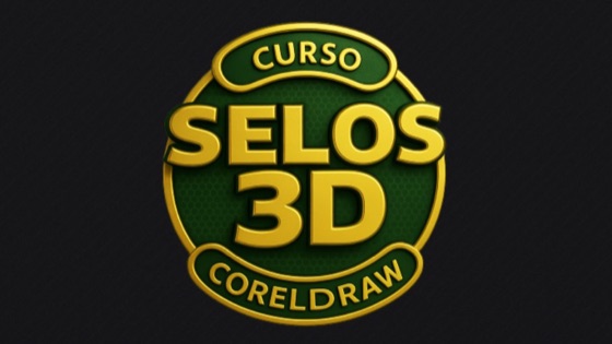 Logo do curso Selos 3D no CorelDraw